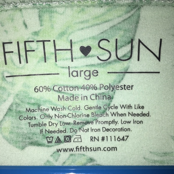 2/$15 Fifth Sun Aloha Weekend Sleeveless Tee - Picture 2 of 3